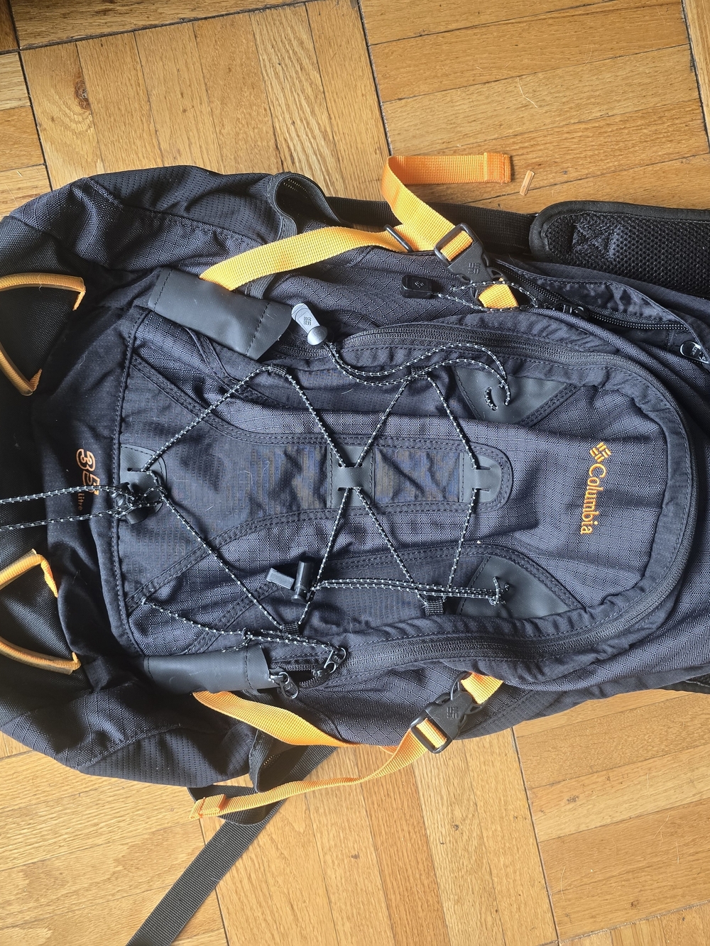 Columbia Men's Black & Orange Hiking Backpack